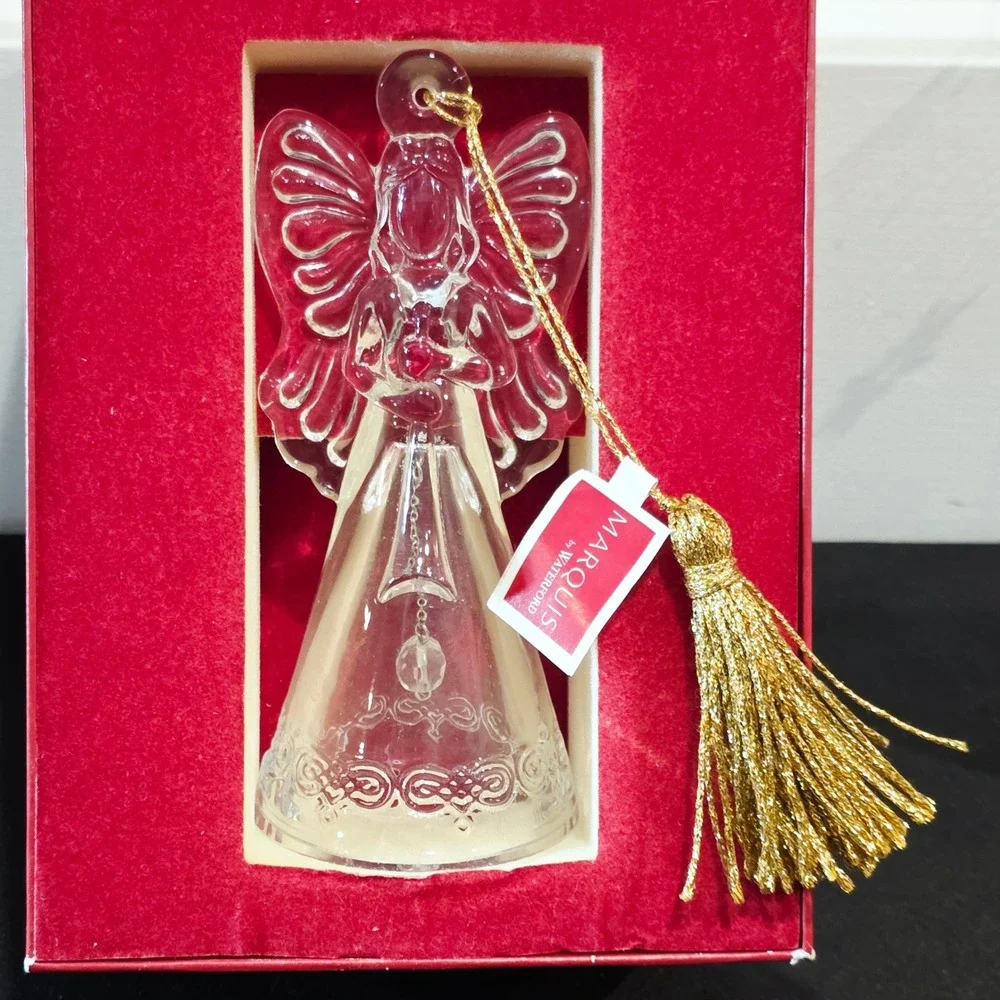 NEW Marquis by Waterford Glass Angel Annual‎ Bell Ornament
